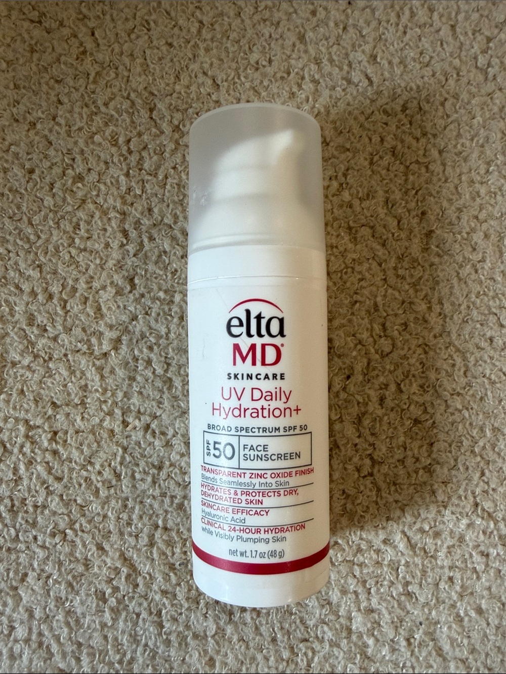 EltaMD UV Daily Hydration+ SPF 50 Face Sunscreen – USED EXP 2028/01